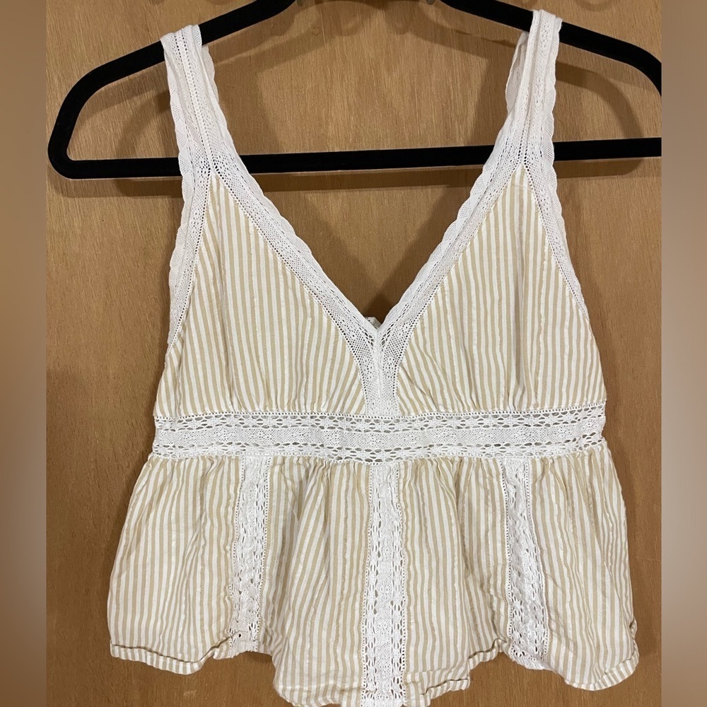#37- AMERICAN EAGLE- peasant tank top